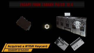 11SR Keycard Acquired via Scav Case using Folder with Intelligence Hideout Escape From Tarkov 124 [upl. by Nylednarb806]