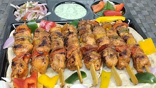 Lebanese Chicken Shish Tawook Kabab RecipeLebanese Chicken Skewers Delicious Middle Eastern Meal [upl. by Natsirhc]