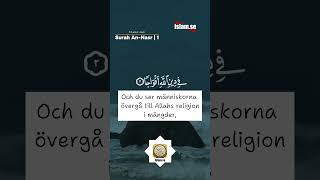 SURAH 110 Den ädla koranen koranenpåsvenska islamse smsbilal koranenverserna [upl. by Atnahsa]