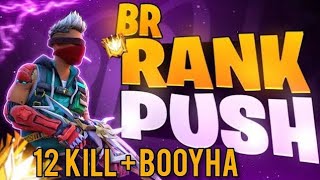 BR Rank Push 12 Kill And Bhooyah freefire1vs4inclashsquadranked1vs4rankgamepleyfreefirevideos [upl. by Hedy]