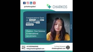 Well Done Somi on clearing your OET in the first Attempt with the help of Charkos [upl. by Debi]