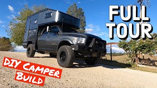 Couple Builds RV  COMPLETE TOUR  New Project Announcement [upl. by Verbenia]