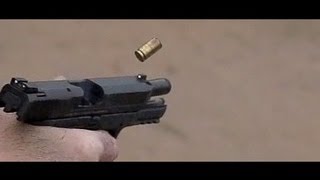 Smith amp Wesson MampP 9mm in slow motion 600fps [upl. by Onstad]