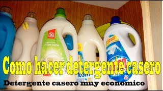 Como hacer detergente liquido para lavadora [upl. by Tugman]