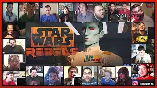 Star Wars Rebels Season 3 Trailer Reactions Mashup [upl. by Rebah135]