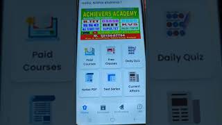 How To Download PDF In your phone gallary From Achievers Academy App [upl. by Onder682]