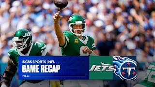 Aaron Rodgers gets his first win as a Jet vs Titans  Game Recap [upl. by Natika]