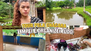 TOUR PELA CHÁCARA 💛 DEIXEI TUDO LIMPO E ORGANIZADO  VAMOS REFORMAR A CASA ANTIGA [upl. by Jahncke]