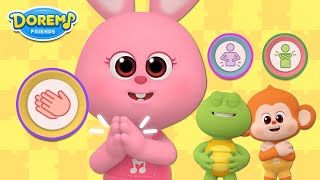 Body Percussion Play │Doremi Friends Play Songs│15 min│Doremi Friends  Nursery Rhymes amp Kids Songs [upl. by Nyvrem]