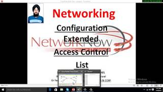 Configuration of Extended Access Control List Video6 in Hindi [upl. by Golding]