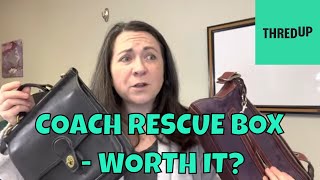 I BOUGHT A COACH THREDUP RESCUE BOX TO RESELL  WAS IT WORTH IT [upl. by Germain]