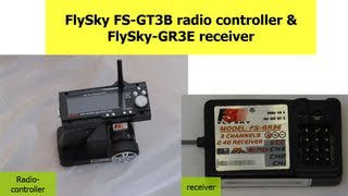 FlySky FSGT3B radio control amp GR3E receiver how to video tutorial [upl. by Lila230]