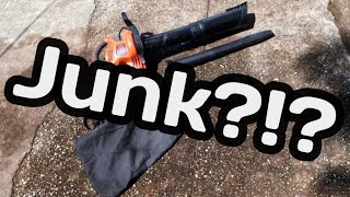 Honest Review of 12 amp BLACKDECKER Corded 3in1 Leaf Blower Vacuum and Mulcher [upl. by Loeb483]