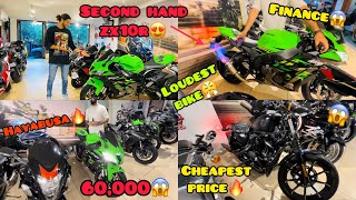 Second hand zx10r market in Delhi 😍 cheapest price 🔥 loudest zx10r 😱 finance available 💯 [upl. by Tiler75]