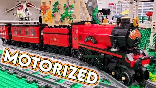 Motorized LEGO Hogwarts Express FINALLY [upl. by Marline]