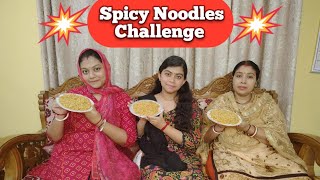 Spicy Noodles Challenge 🔥🤪🤯 Food challenge 😋 [upl. by Lehteb]