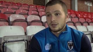 Inform midfielder adjusts to life at AFC Wimbledon [upl. by Thrift647]