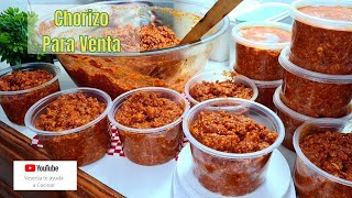 CHORIZO PARA VENTA PASO A PASO Cómo hacer Chorizo Ranchero desde Cero Receta de Chorizo de Puerco [upl. by Arracahs248]