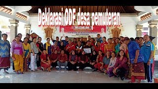 ODF  Deklarasi ODF  open defecation free  desa Pemuteran 2019 [upl. by Enyahc]