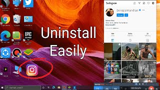 How To Uninstall Instagram On Laptop  UNINSTALL INSTAGRAM APP [upl. by Dickinson139]