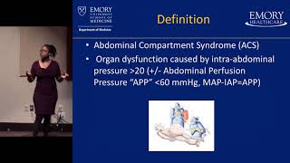 Intraabdominal Hypertension  Wendy R Greene MD [upl. by Esiahc502]