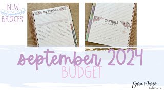 September 2024 Budget  Sara Marie Stickers  2024 Humble Beginnings Budget Planner [upl. by Auroora406]