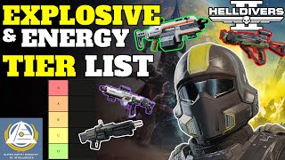 Ranking ALL ExplosiveEnergyMarksman PRIMARY Weapons  Helldivers 2 Escalation of Freedom [upl. by Teresina380]