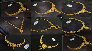 short necklace design gold 2024new stylish necklace design viralvideo babymomsathi [upl. by Eissen]