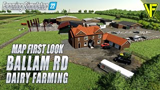 Play Tom Pembertons Farm  Ballam Rd Dairy Farming  Farming Simulator 22 Map 1st Look [upl. by Roy]