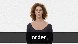 How to pronounce ORDER in American English [upl. by Au597]