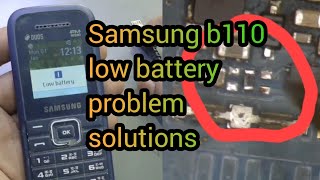 Samsung b110 low battery problem solutions [upl. by Nola]