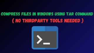 How to Compress Files in Windows Using Tar Command  Easy CMD Zip Tutorial [upl. by Thackeray]