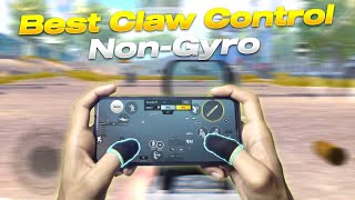 NON GYROSCOPE FOUR FINGER CONTROL CODE PUBG MOBILE BGMI🔥  NON GYRO CONTROL SETTING CODE [upl. by Lisetta]