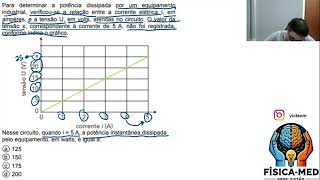 UERJ 2025 Para determinar a potência dissipada por um equipamento industrial verificouse [upl. by Enidualc]