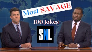 Colin Jost amp Michael Che s 100 Most Savage Jokes  Check Description for Special Offer [upl. by Arraek]