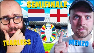 LA SECONDA SEMIFINALE OLANDA  INGHILTERRA EUROPEI 2024 LIVE REACTION w TEARLESS [upl. by Akcirred]