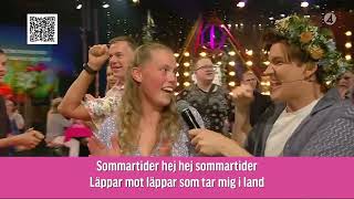 Allsång  med Lotta Daniel Johan och Elisabeth MidsommarbingoMidsommarafton 2024 [upl. by Ezzo]