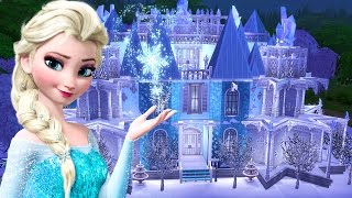 Frozen Elsa and Anna w Frozen Ice Castle SIMS 4 [upl. by Hayikaz818]