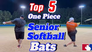 2023 Top 5 One Piece Senior Softball Bats top5 [upl. by Nelle]