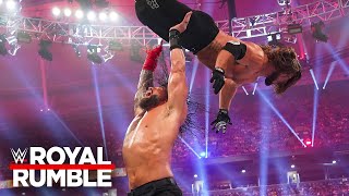 Roman Reigns vs Randy Orton vs AJ Styles vs LA Knight Royal Rumble 2024 highlights [upl. by Omocaig]