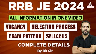 RRB JE 2023  Syllabus Vacancy Selection Process Exam Pattern  Full Details [upl. by Lejeune80]