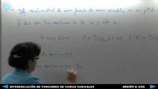 Diferenciación de Funciones de Varias Variables  Sesión 2 1355 [upl. by Mahoney]