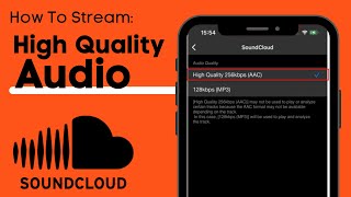 How To Stream High Quality Audio in SoundCloud  Improve Streaming Quality Soundcloud [upl. by Lecram]