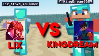 lix vs KingDream YTKingDream  Bloxdio PvP Tier Test [upl. by Faludi755]