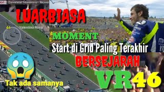 LUARBIASA Valentino Rossi membuktikan kebolehannya yang Start GRID terakhir Final motoGP Valensia [upl. by Falkner]