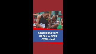 Brothers Lyles Break 20 Secs Over 200m [upl. by Ssenav]