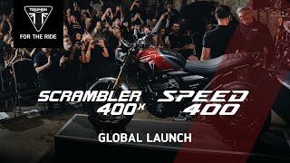 Triumph Speed 400 amp Scrambler 400 X Launch 2023 [upl. by Arjun67]