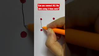 Can you connect all the dots using 3 lines [upl. by Sirromad]