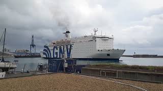 Ferryboat GNV docking in Sete France [upl. by Laddie]