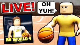 ROBLOX HOOPZ amp RB WORLD 4 BASKETBALL LIVE [upl. by Lavotsirc]